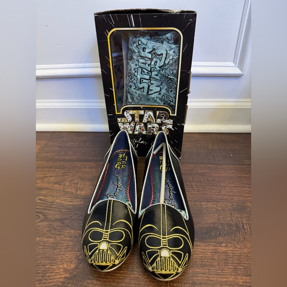 New Irregular Choice, From Walt Disney World, Size 9, Darth Vader Flats.